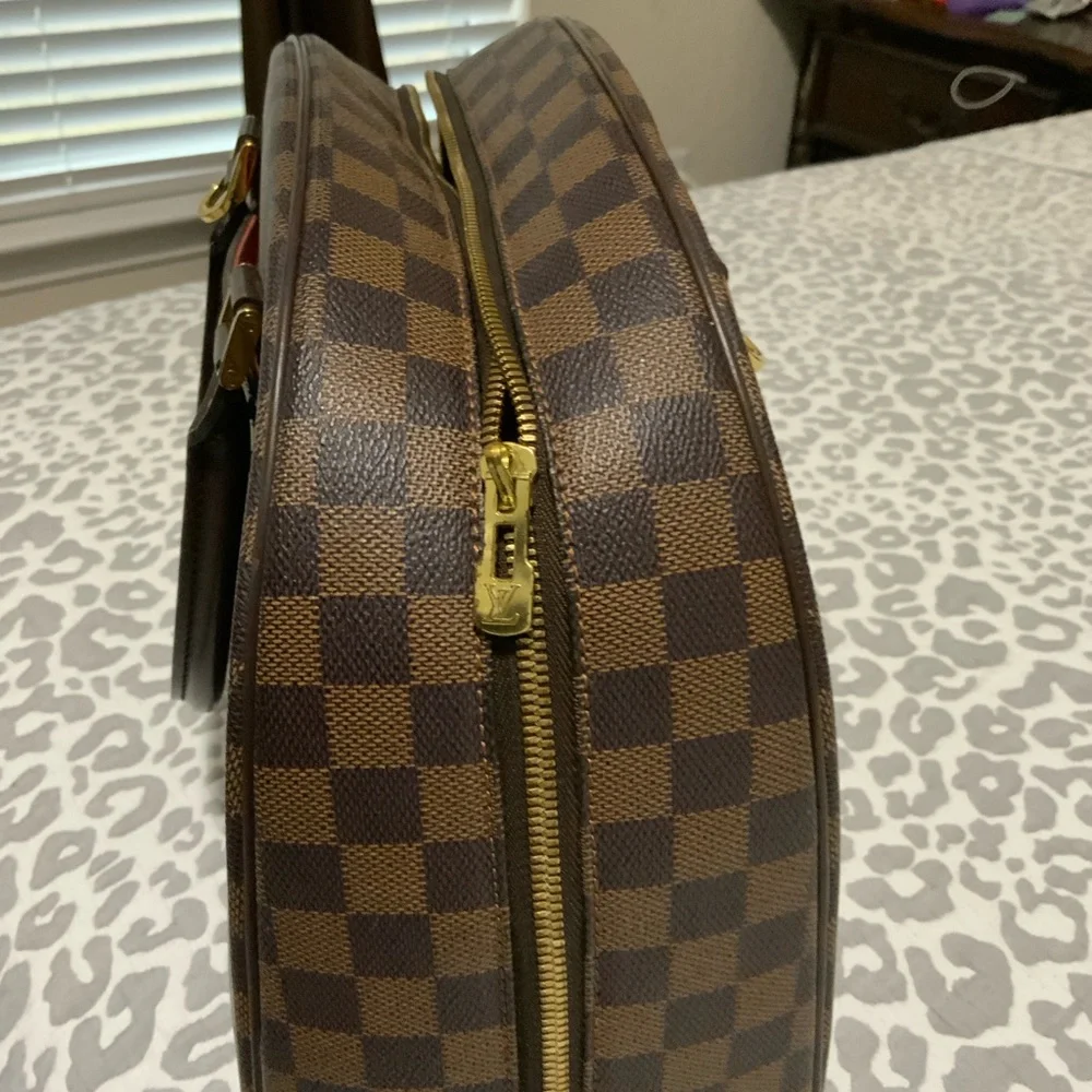 Luxury Brown Checkered Men's Bag